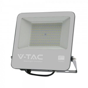 V-tac-samsung - 100W LED Reflektor SMD SAMSUNG Chip 1m kábellel, fekete színű, szürke matt üveggel 4000K - 23440