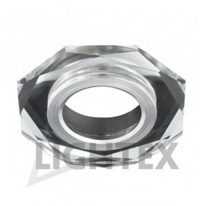 Lightex - GU10 Üveg spot keret, hexagonal - LTX30382