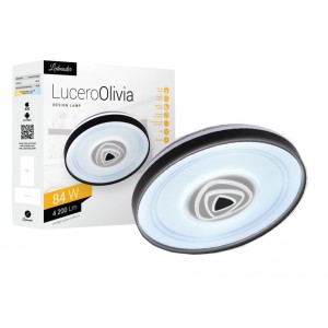 MasterLED - Lucero Olivia 84W, 50cm átmérőjű fehér LED távirányítós és mobil applikációval vezérelhető mennyezeti lámpa - 3311W-4195