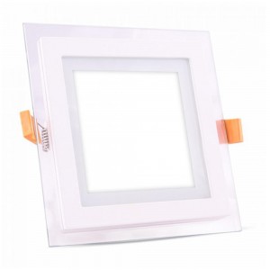 Üveg keretes LED panel 18W, négyzet (3000K) -4746