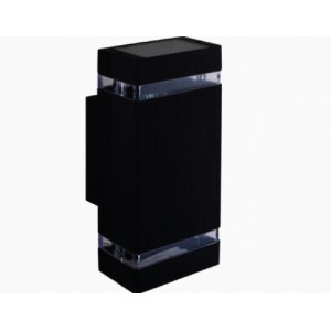 MasterLED - Hana fali lámpa GU10 foglalattal, fekete, négyzet - 6453-3569