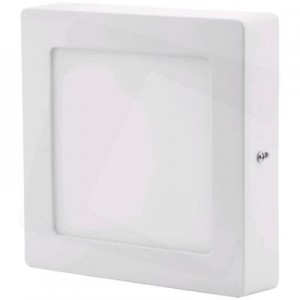 Avide - Falon kívüli LED panel 6W, négyzet, Hideg fehér (6400K)
