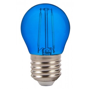 E27 2W Filament LED égő, kék - 7412