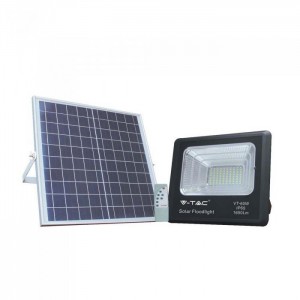 Reflektor napelem panellel, távirányítóval 20W, Hideg fehér (6000K) -94010