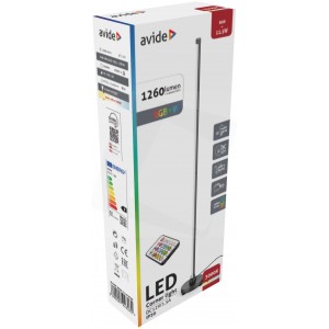 Avide - LED sarok lámpa RGB + W, zene szenzorral - ABLSBL-CL12W-RGBW