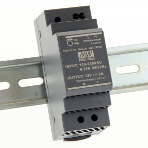 Sínre szerelhető DIN LED tápegység 12V 24W -HDR-30-12