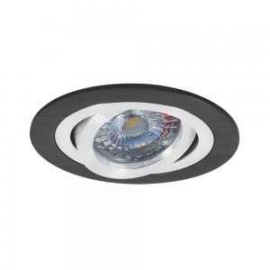 GU10 spot beépítő keret, fekete, kör - HT003881