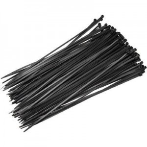 Kábel kötegelő - 7.6*300mm Fekete 100 db/csomag