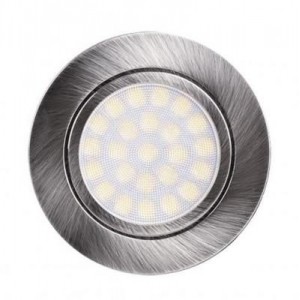 LED lámpa, beépíthető, 220-240V AC, 4W, IP44, szatén nikkel - LML220442SN