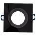 GU10 Beépítő keret, négyzet, fekete, fix IP44 - LVSBSGU10BL