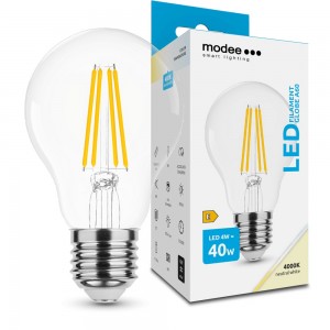 Modee - LED Izzó Filament A60 4W E27 360° 4000K (470 lumen) - ML-A60F4000K4WE27