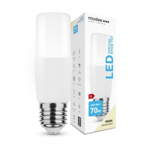 Modee - LED fényforrás 9W, E27, T37, 4000K (Természetes fehér) - ML-T374000K9WE27
